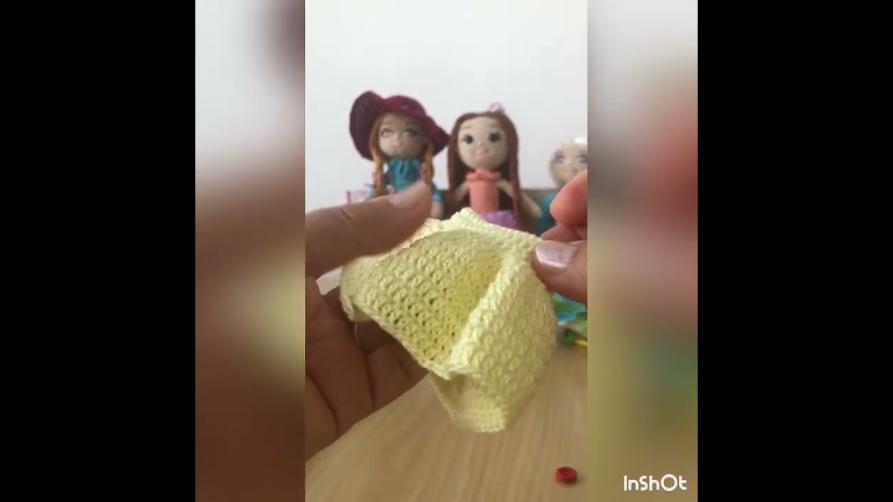 Pantaloni bufanți croșetați￼ pentru păpuși amigurumi ! ￼