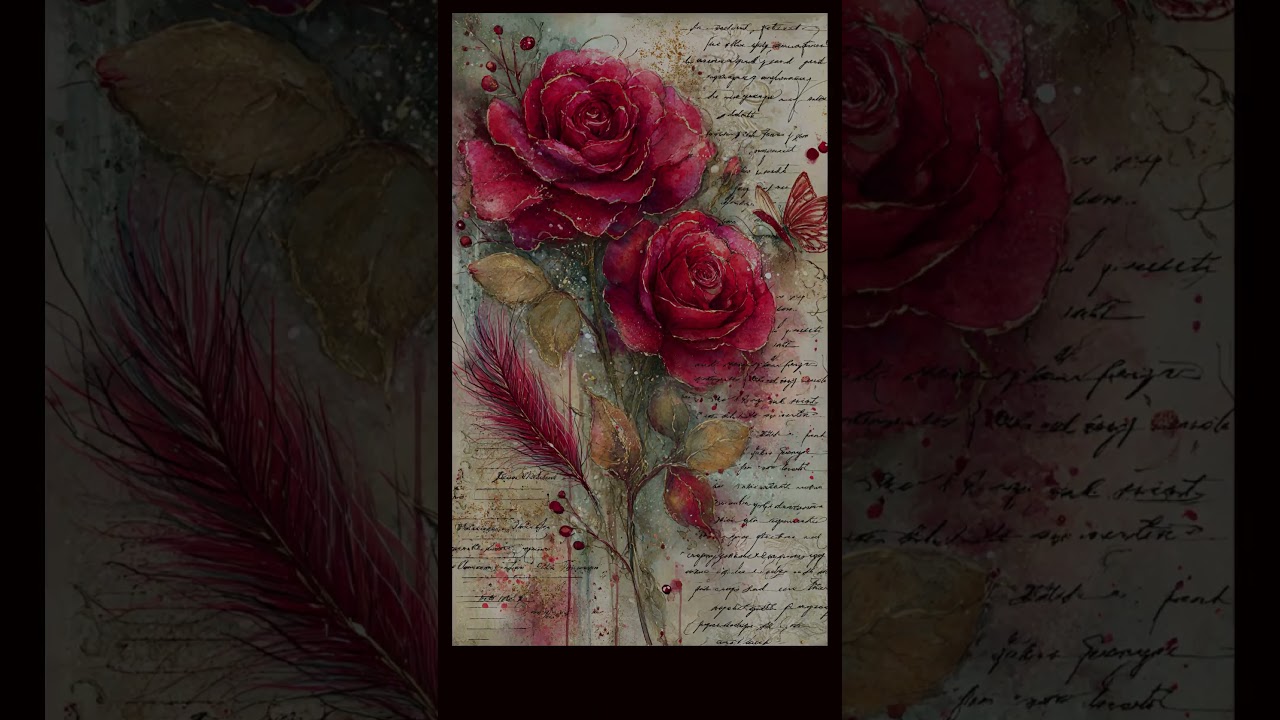 Valentine's Love Printable Junk Journal Pages 