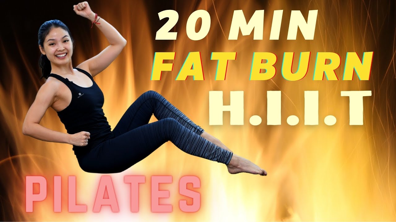 20 MIN HIIT PILATES FOR FAT BURN | Low Impact No Equipment | Warm-up & Cool Down Included #21062