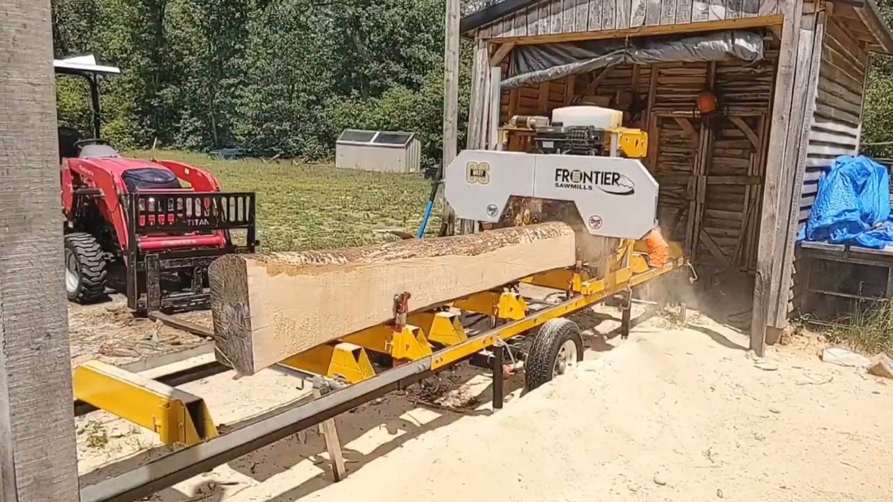 New #ripper37 vs a Once Sharpened Ripper37 on the Frontier OS27 Sawmill Pt 2