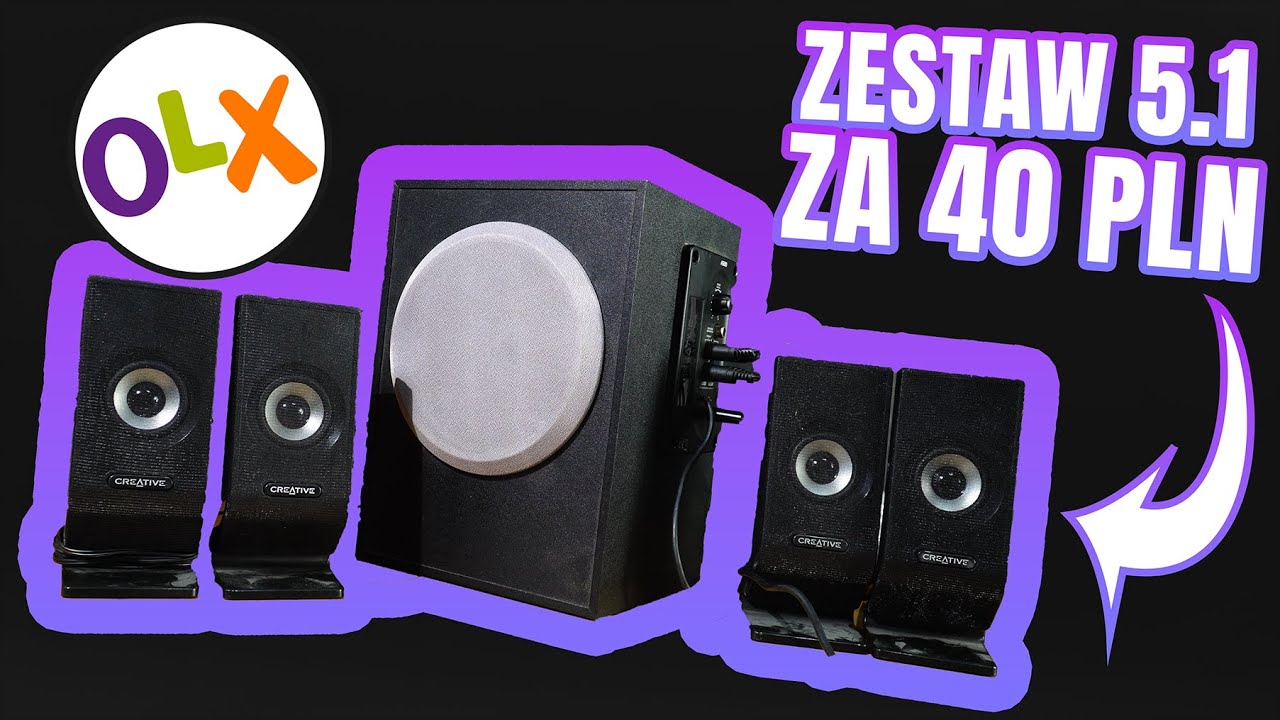 CREATIVE A500 - Najtańsze 5.1 jakie znajdziesz na OLX - Czy warto? #retrotest3