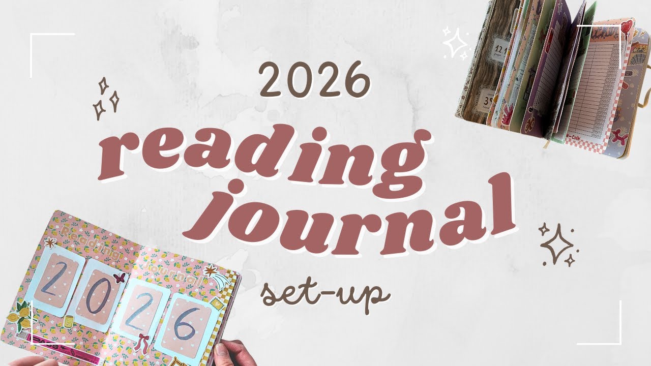 2026 Reading Journal Set-up 📖 bullet journal ideias, aesthetic challenges & tbr books