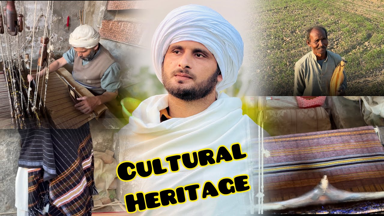 Handwoven Punjabi Chadar &mdash; A Heritage You Can Feel.#zaibihanjra #punjabi 
