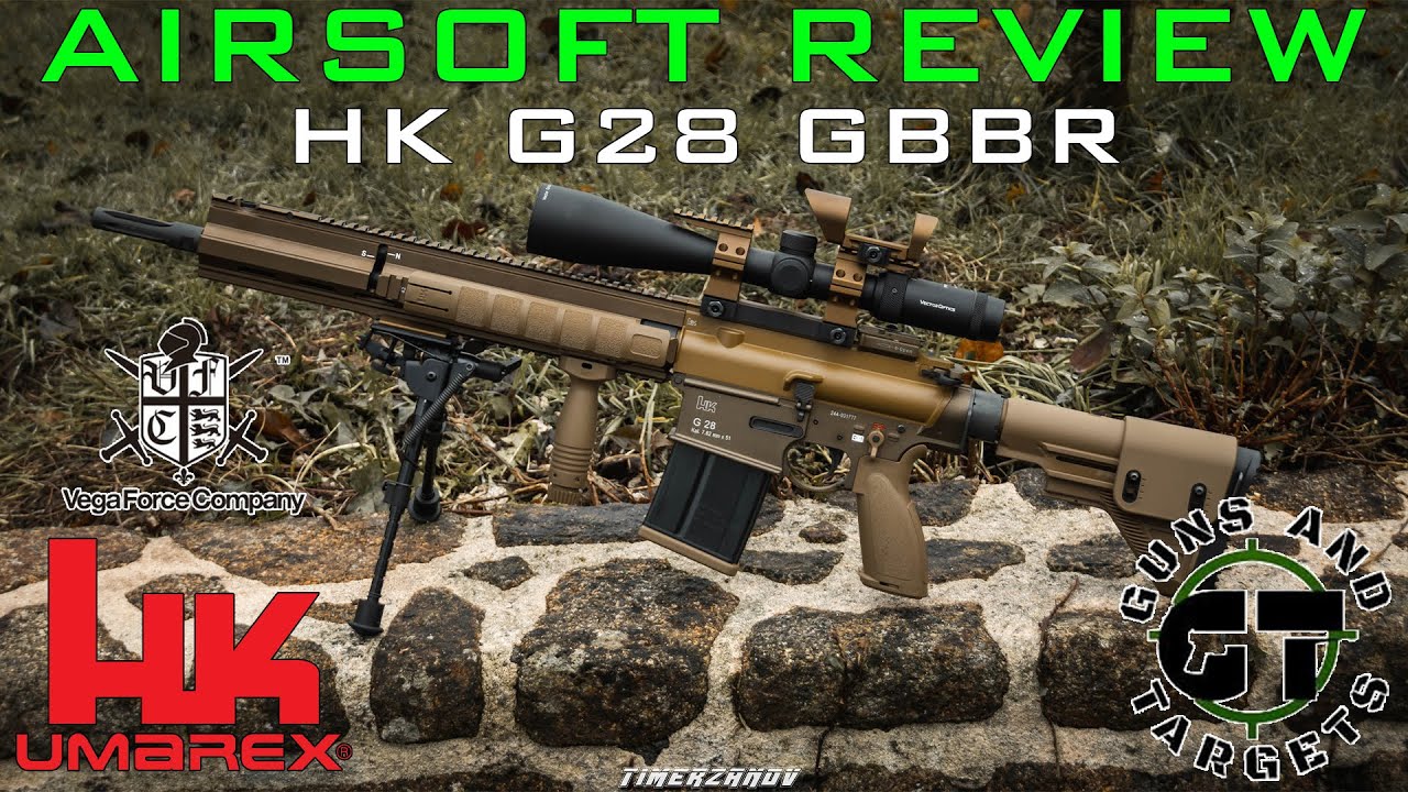 Airsoft Review #35 Umarex HK G28 GBBR VFC/Umarex (GUNS AND TARGETS) [FR]