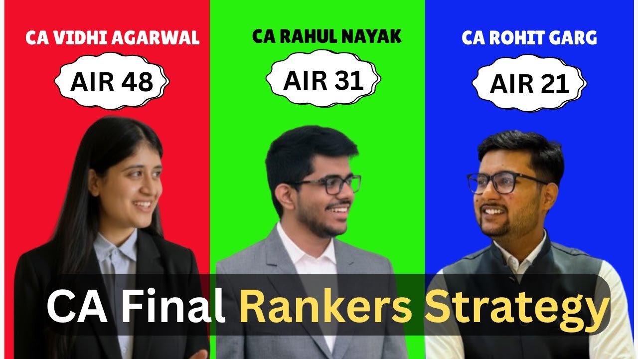 CA Final | Rankers strategy | Interaction with CA Rankers