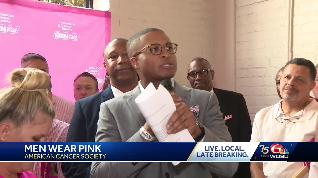 WDSU's Randi Rousseau, Darryl Forges MC Men Wear Pink campaign