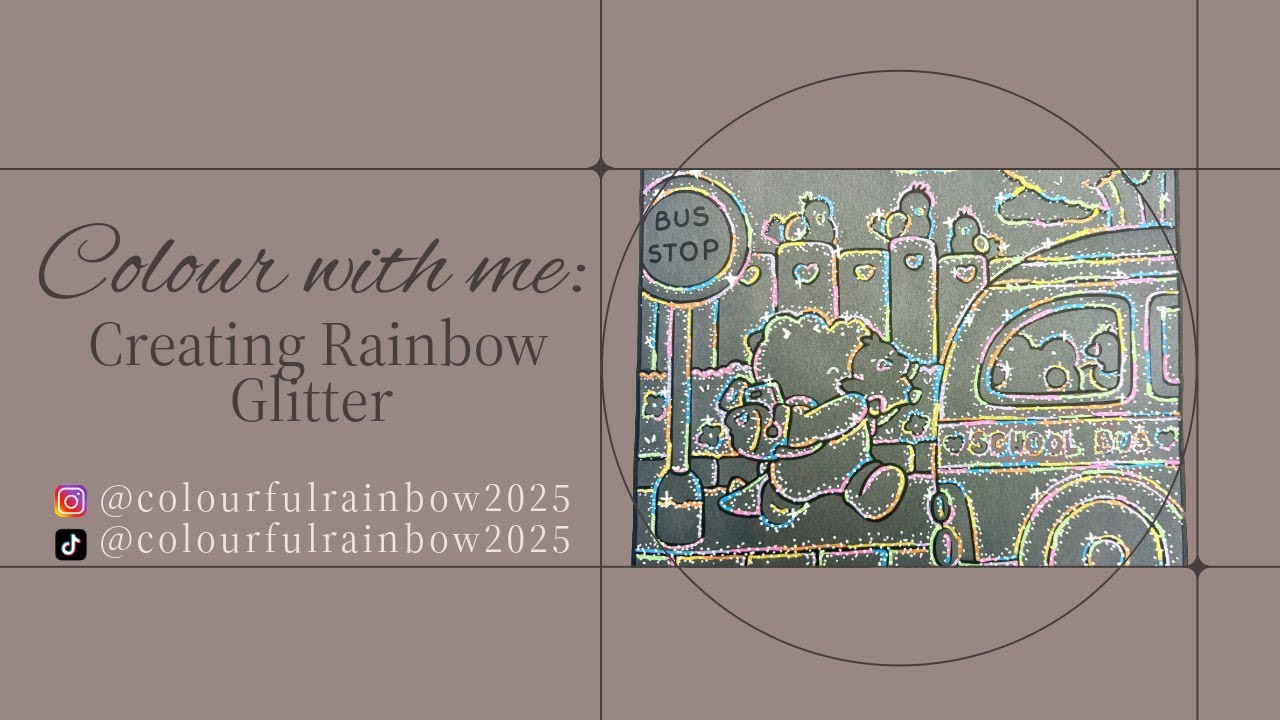 Timelapse | Creating Rainbow Glitter
