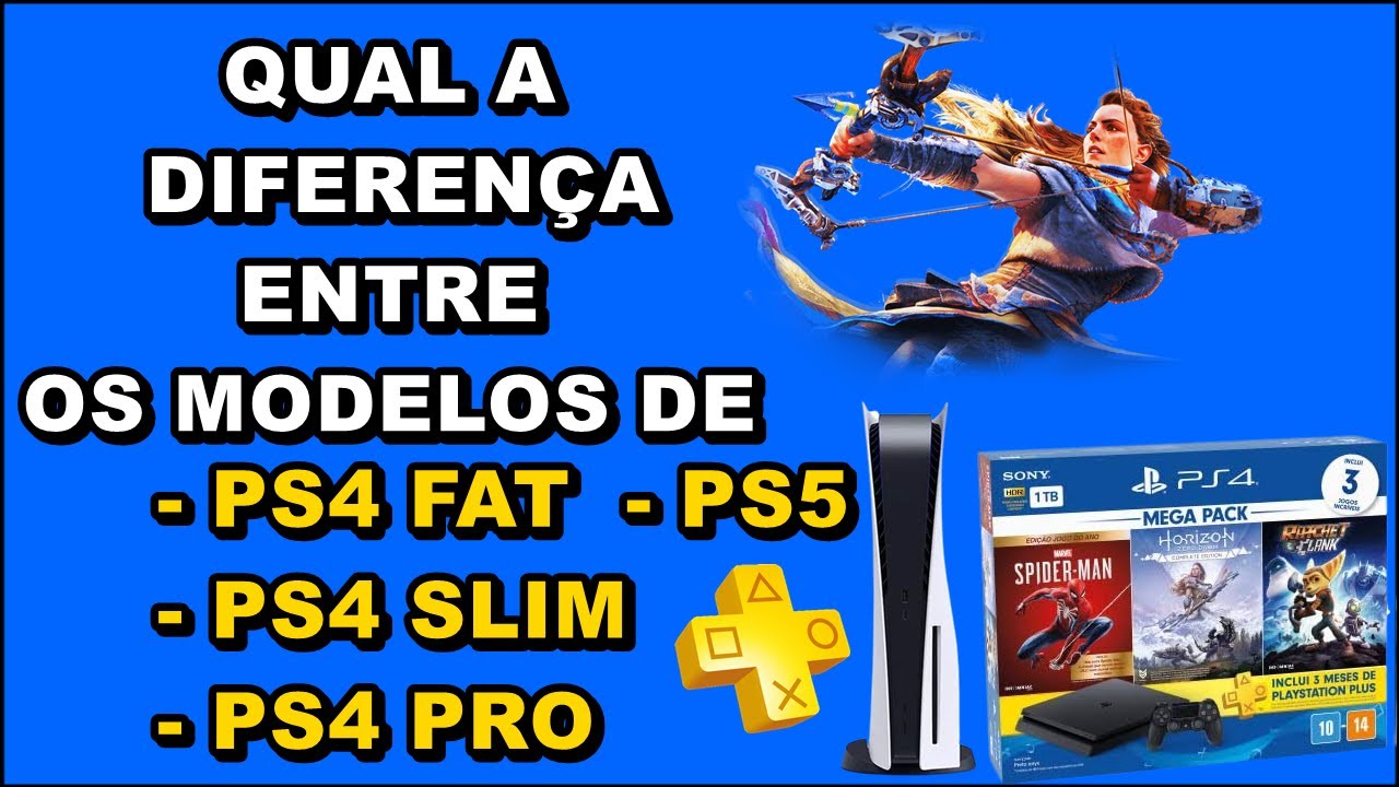 N&Atilde;O COMPRE PS4 - PS4 EXISTE DIFEREN&Ccedil;A ENTRE MODELOS PS4 FAT, PS4 SLIM, PS4 PRO e PS5 ? (2022)