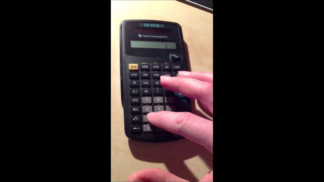 Texas Instruments TI-30 ECO RS Hands On Video Deutsch