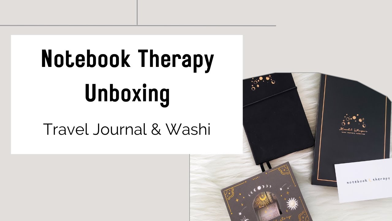 Travel Bullet Journal + Washi Unboxing | Notebook Therapy  