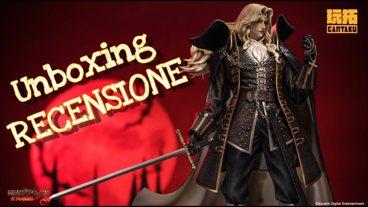 Unboxing e recensione della statua di Alucard da Castlevania by Gantaku