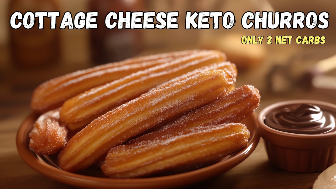 Insane Cottage Cheese Keto Churro Recipe! Must try Dessert for low carb