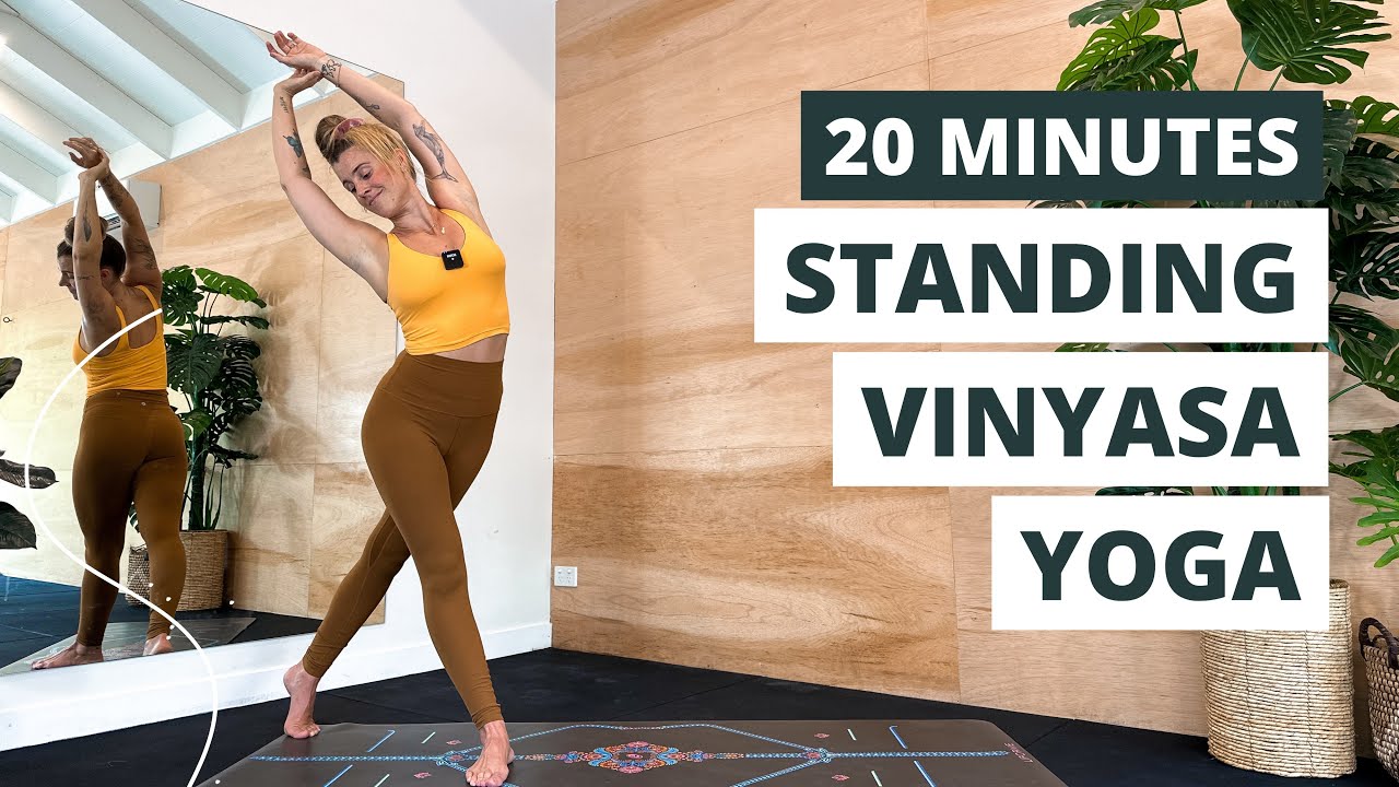 20-minute STANDING VINYASA Yoga || No hands or wrists flow.. Ashley Freeman