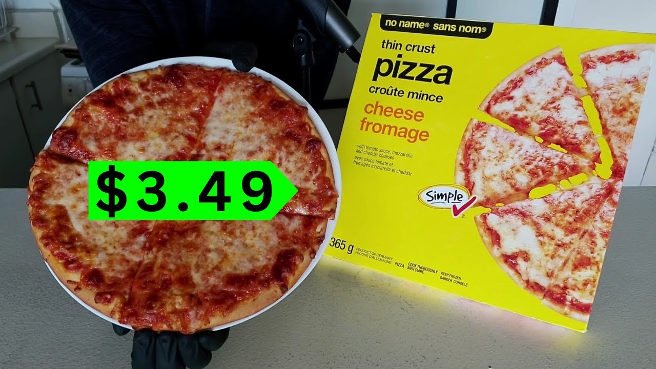 Trying the CHEAPEST Frozen PIZZA I could find (No Name Thin Crust Cheese Pizza Review)
