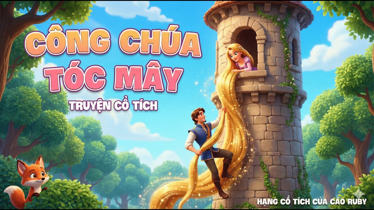 🏰 Truyện Cổ Tích: Công Chúa Tóc Mây (Rapunzel) | Kể Chuyện Bé Nghe - Hang Cổ Tích Của Cáo Ruby