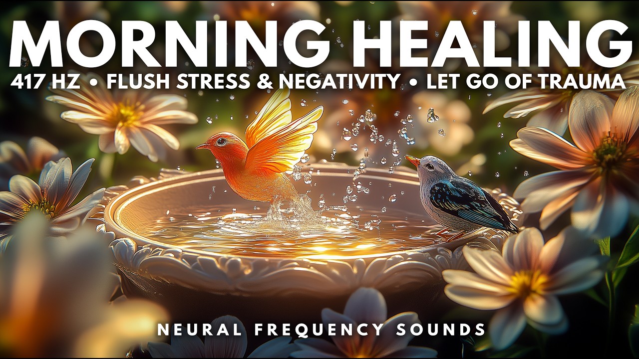 417 Hz Morning Cortisol Flush 🌿 Dissolve Stress Hormones with Birdsong &bull; Meditation Music