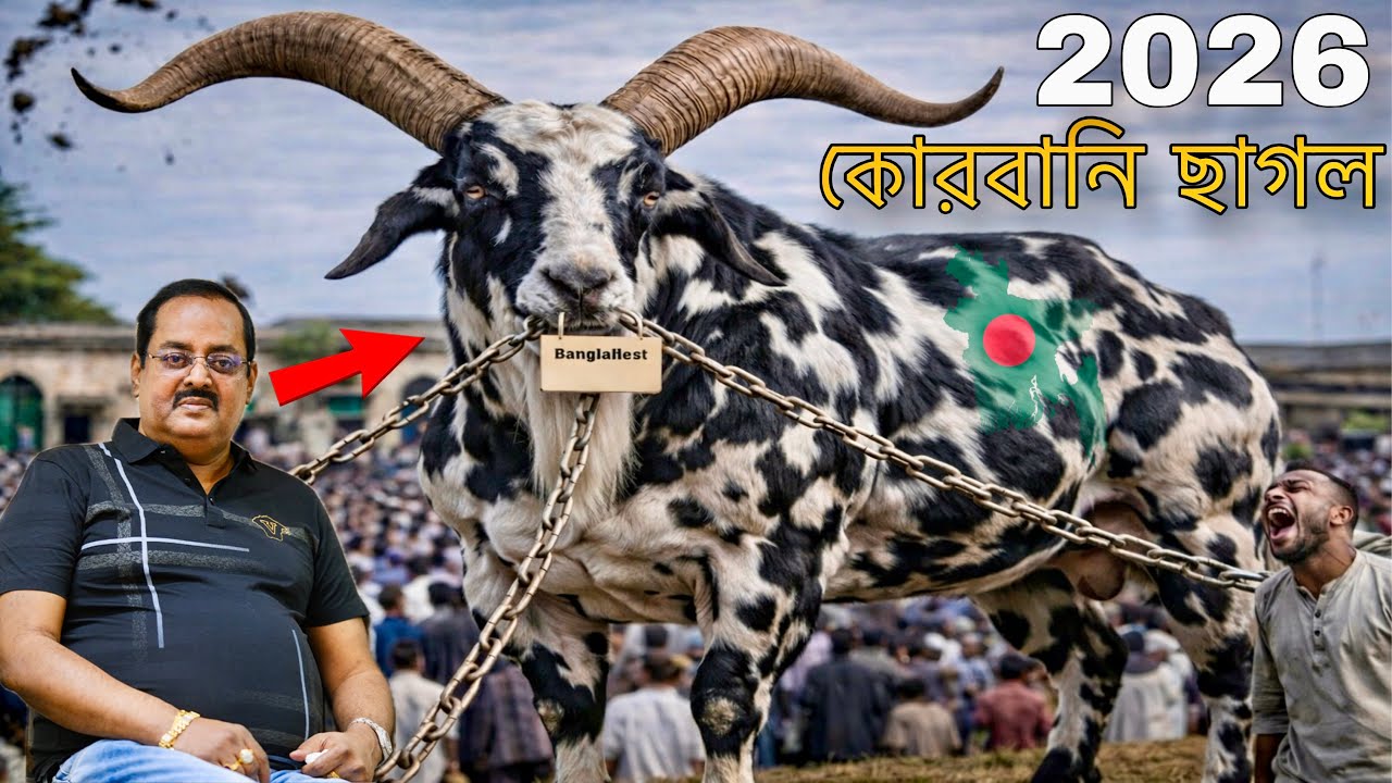 ২০২৬ সালের ইতিহাসের সবচেয়ে বড় কোরবানির ছাগল 😱 | ডিপজল ভাইয়ের রাজকীয় ছাগল
