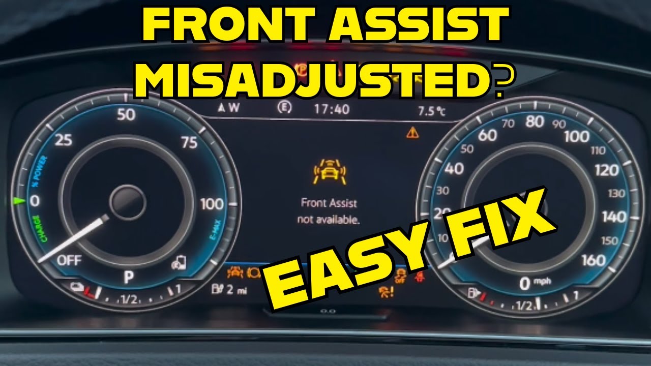 КАК УСТРАНИТЬ НЕДОСТУПНОСТЬ СИСТЕМЫ FRONT ASSIST У VW