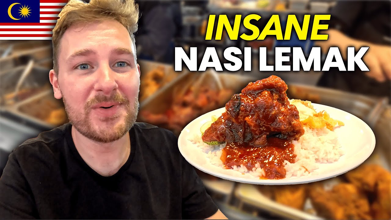 MIND BLOWING Nasi Lemak in Kuala Lumpur 🇲🇾 (Malaysia)