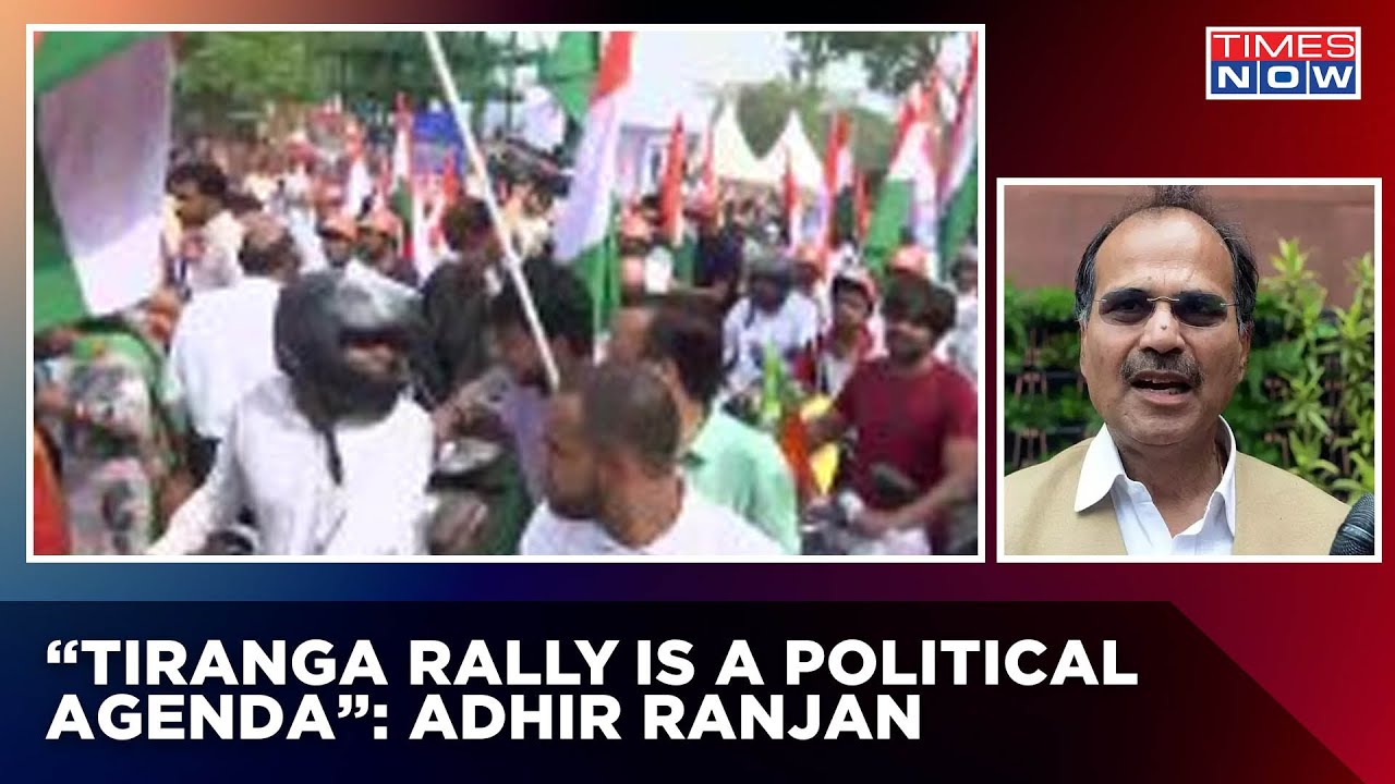 Tiranga Bike Rally Row: Congress MP Adhir Ranjan Calls It A Political Agenda | Politics News