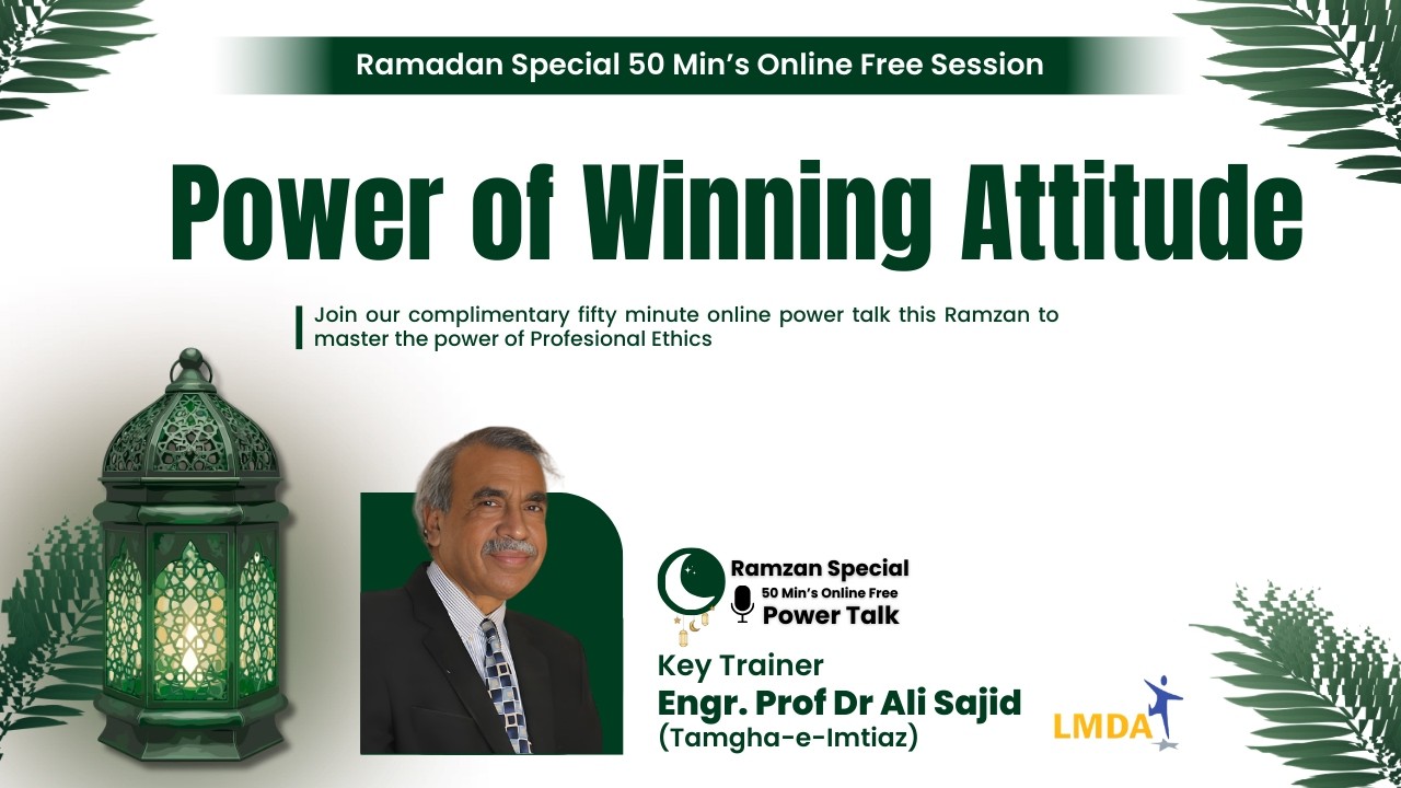 Power of Winning Attitude | Prof Dr. Ali Sajid | LMDA Training Lahore