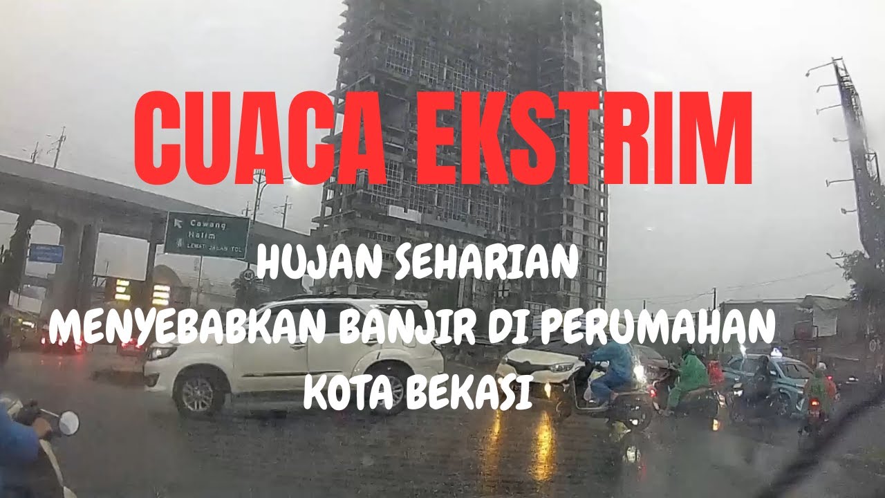 Seperti ini hasil  Dashcam Cargoos2K saat hujan lebat