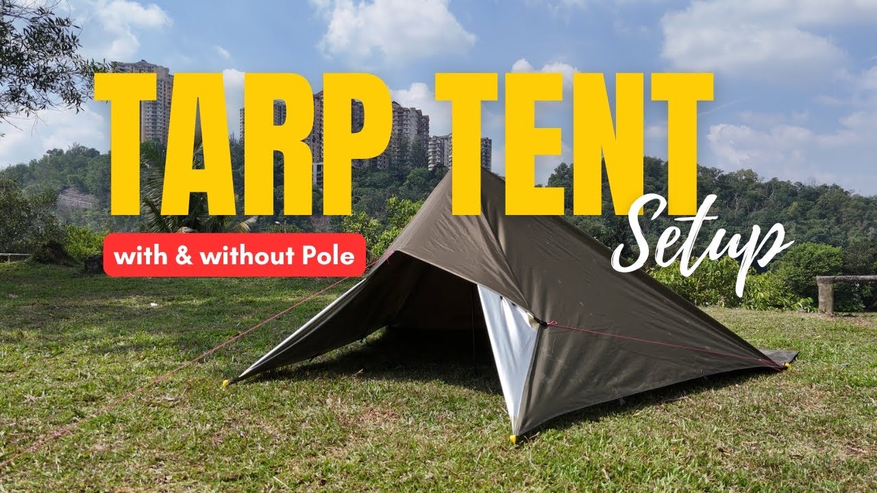 Tarp Tent Setup With Poles | Step by Step Beginner Guide