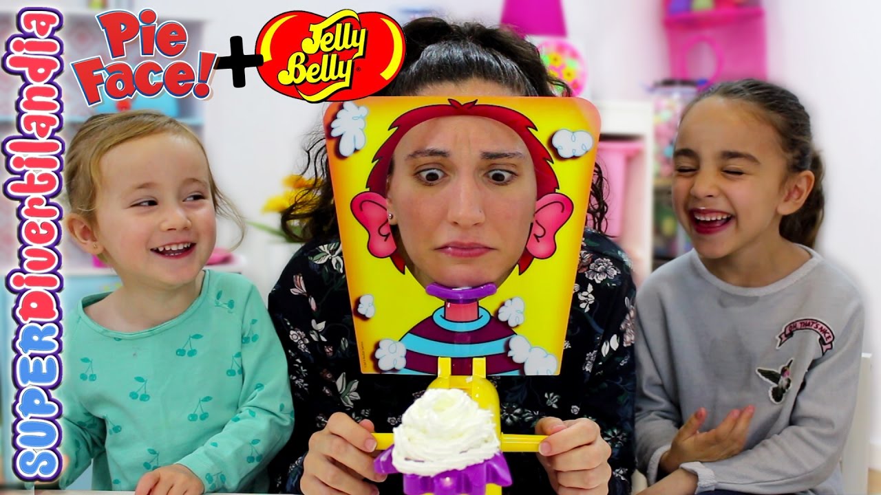 Cara Splash & Jelly Bean Boozled! Rejugando Pie Face Challenge en SUPERDivertilandia.