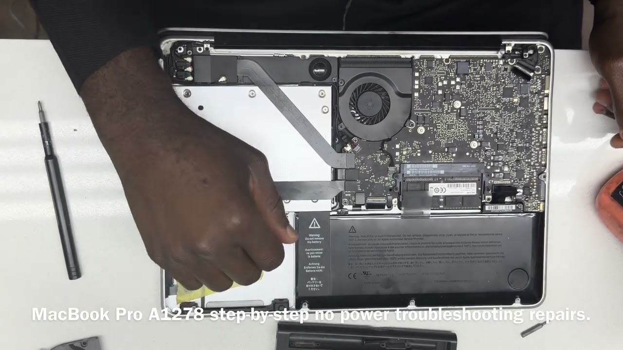 Step-by-step A1278 troubleshooting and no power repairs.