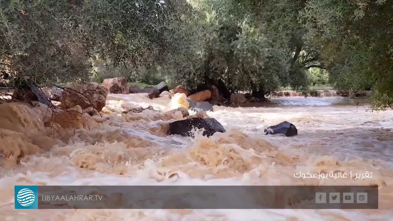هطول الأمطار يسبب أزمة في مدن غات وترهونة وبني وليد