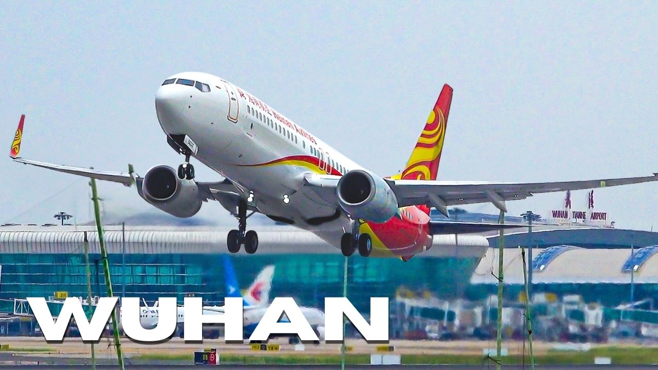 🇨🇳✈️ БЕЗУМИЕ ГИГАНТСКИХ САМОЛЁТОВ! 20 минут споттинга в аэропорту Ухань Тяньхэ (WUH/ZHHH)