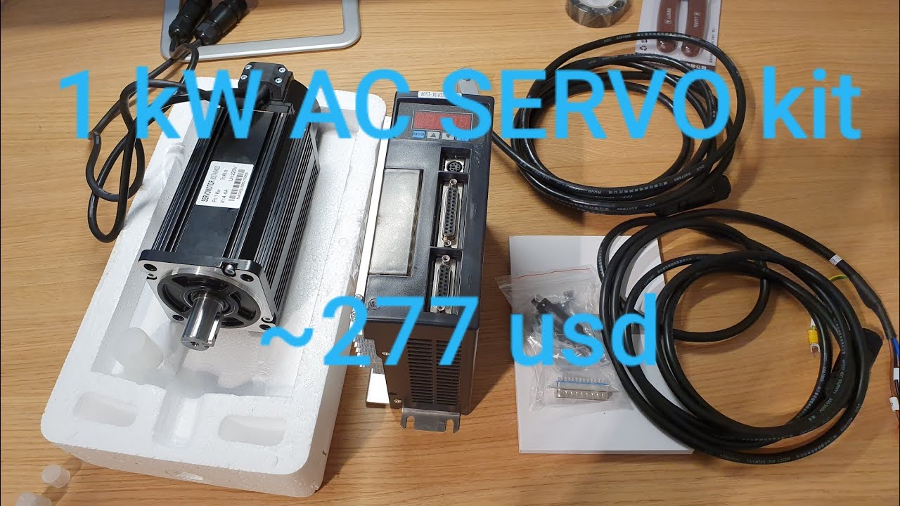 Unboxing 1 kW AC Servo Motor and Driver kit (For cnc lathe)