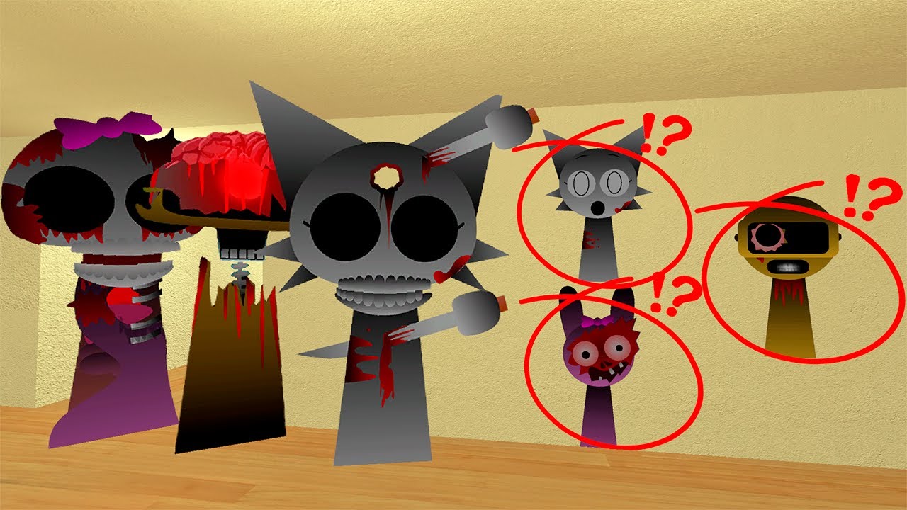 Sprunki 4 Phase Wenda, Pinki and Garnold are looking for their Horror babies