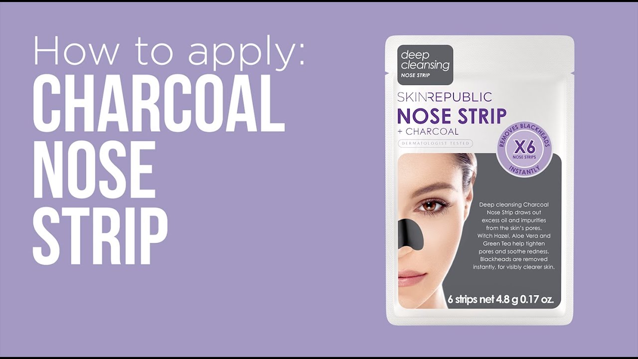 How to apply: Skin Republic Charcoal Nose Strip