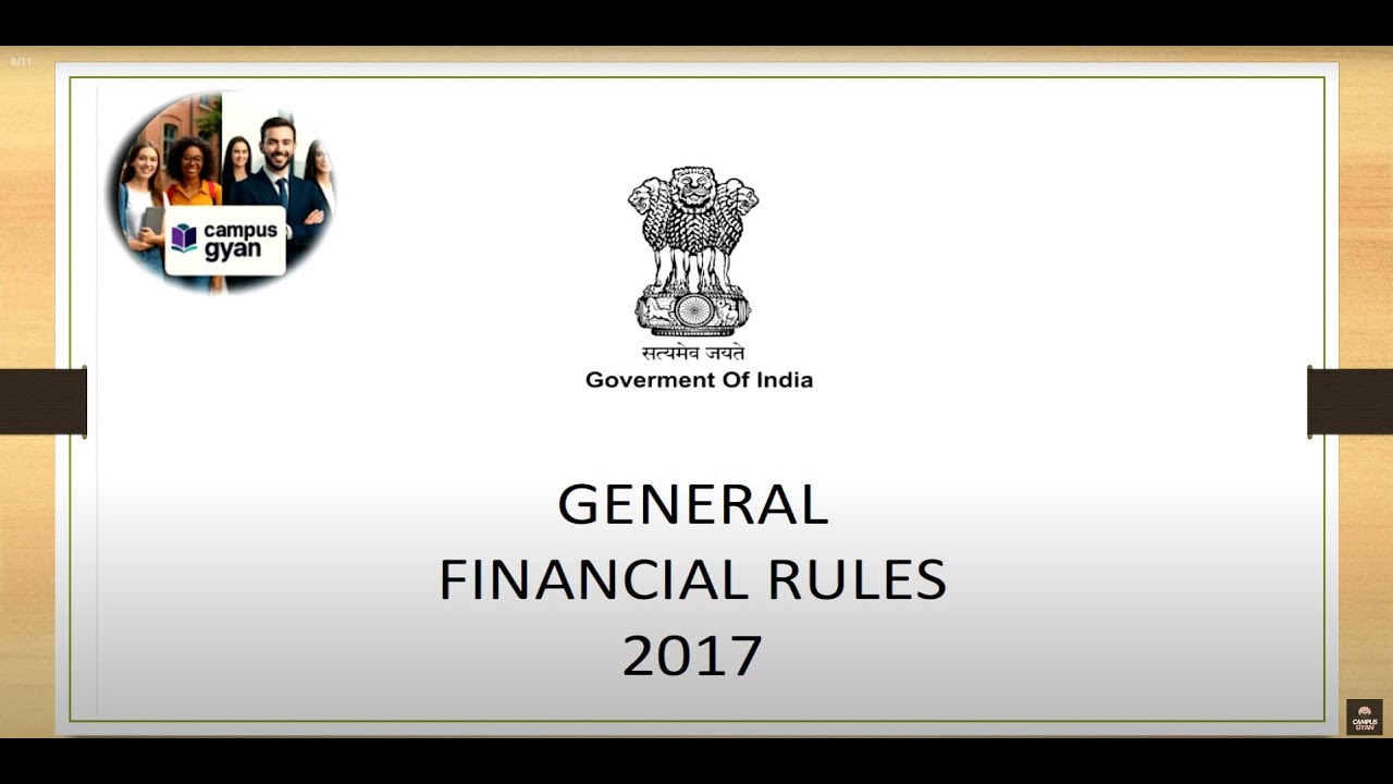 General Financial Rules (GFR) 2017 | COMPLETE SUMMARY EXPLAINED in Hindi