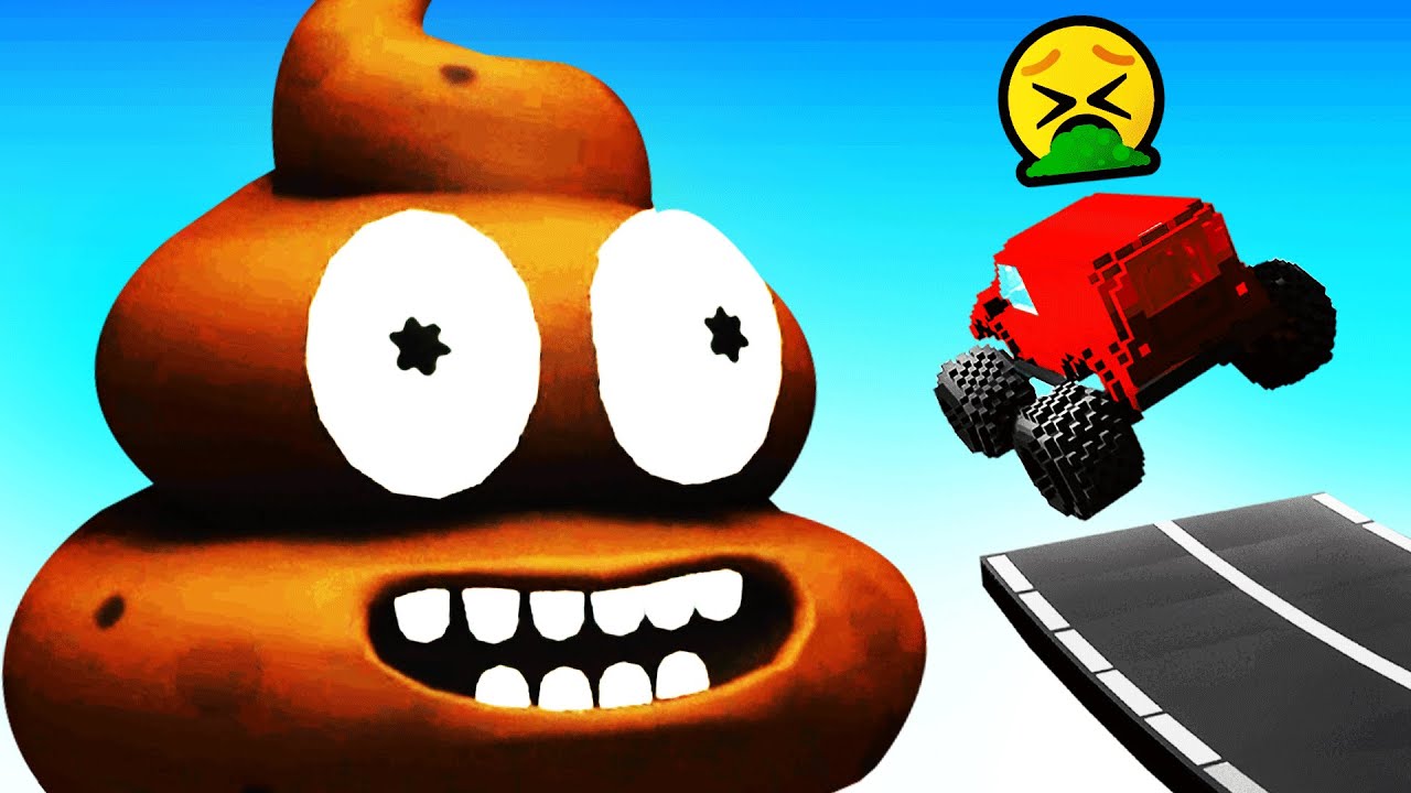 GIANT POOPY vs CARS