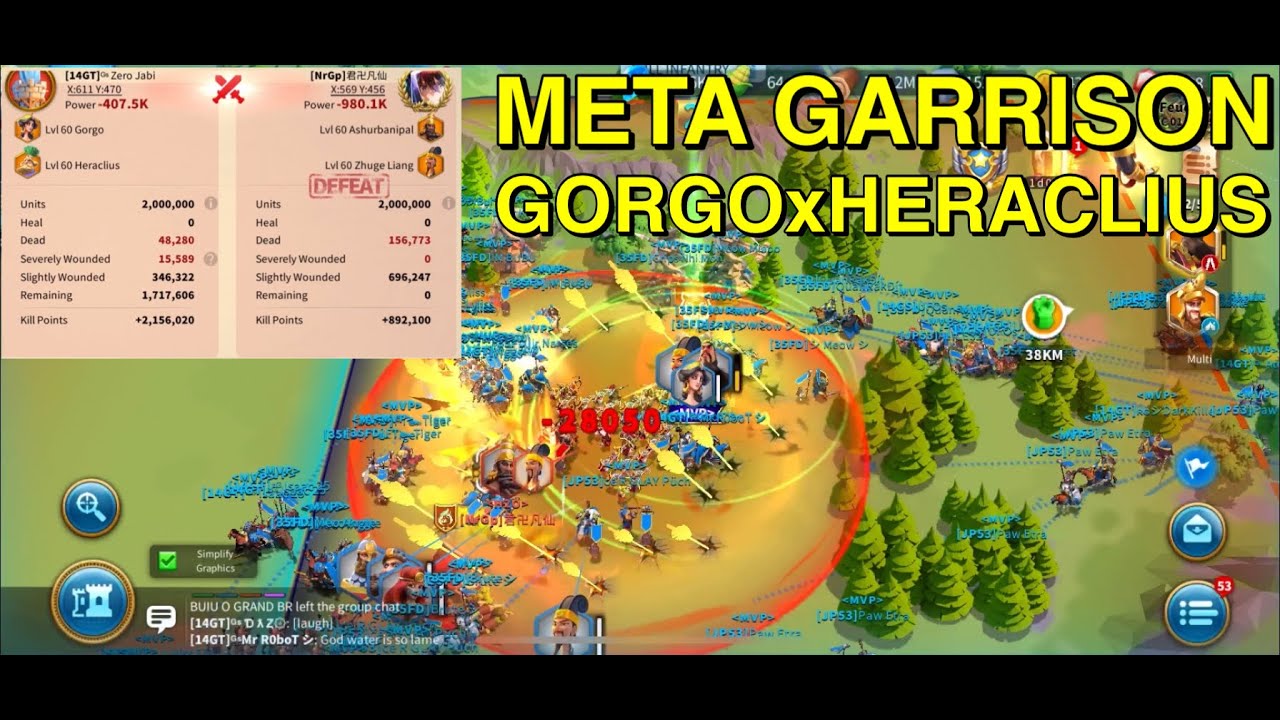 The new Meta Garrison in Rise of Kingdoms!! | Mighty Gorgo is undefeatable!!! | Heroic Anthem