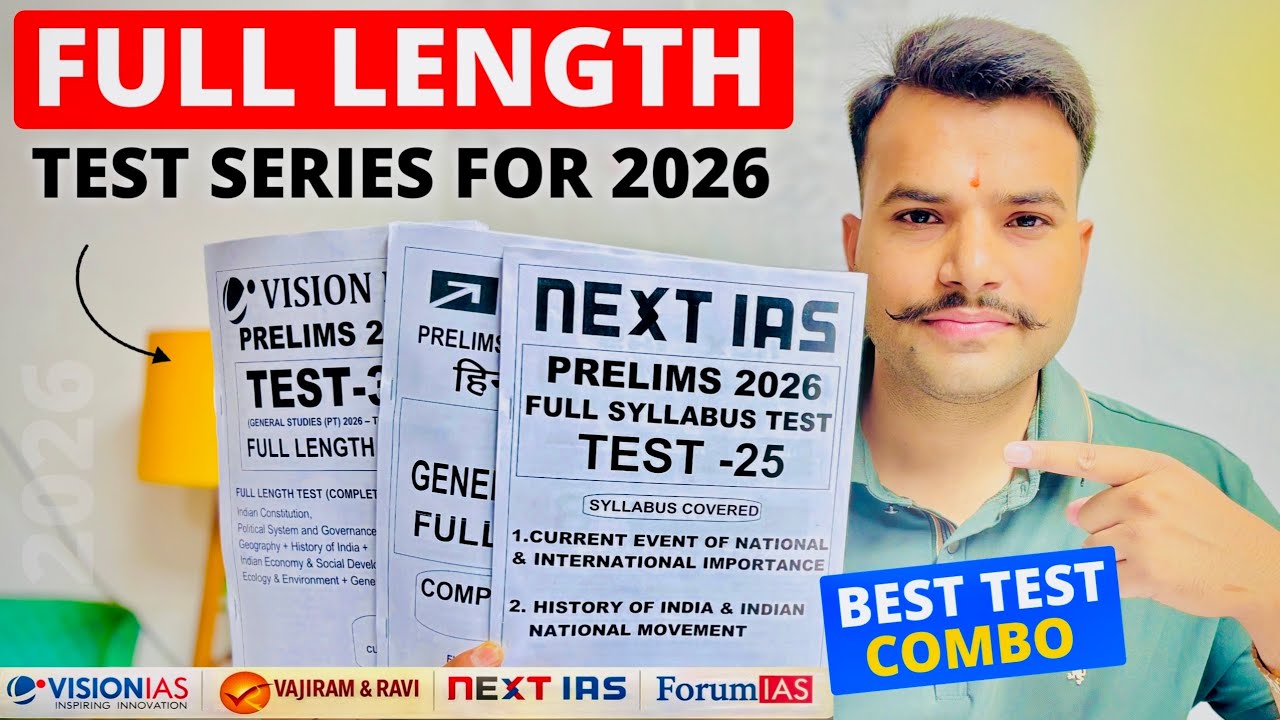 ✅ 30 полных пробных тестов для предварительного экзамена UPSC 2026 🔥 | Vision IAS, Vajiram, Forum...
