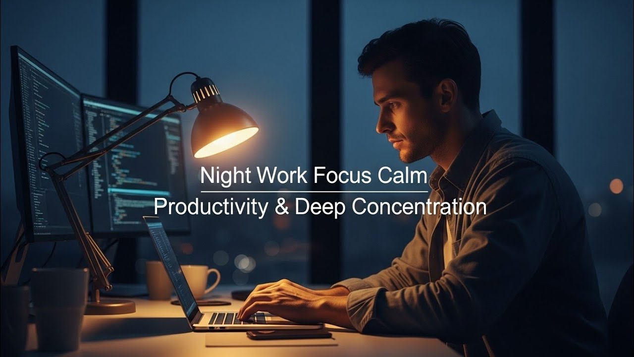 Night Work Focus Music | Calm Productivity & Deep Concentration – AURALITH