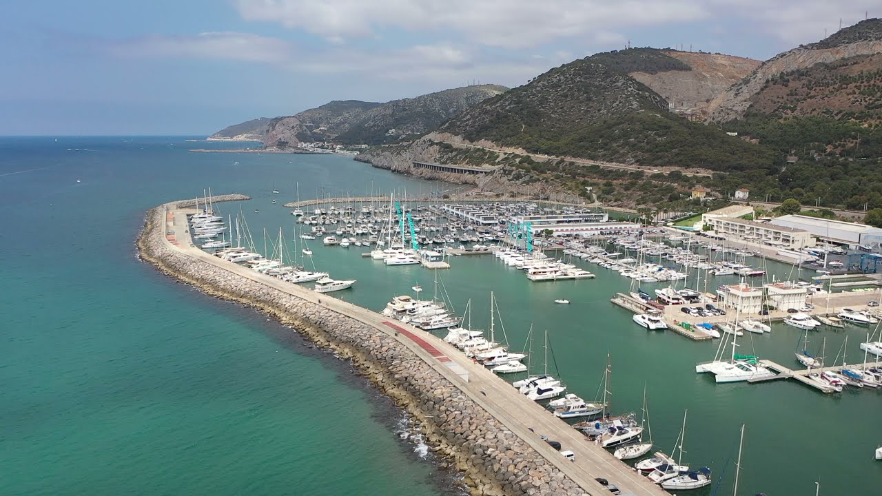 Port Ginesta drone view