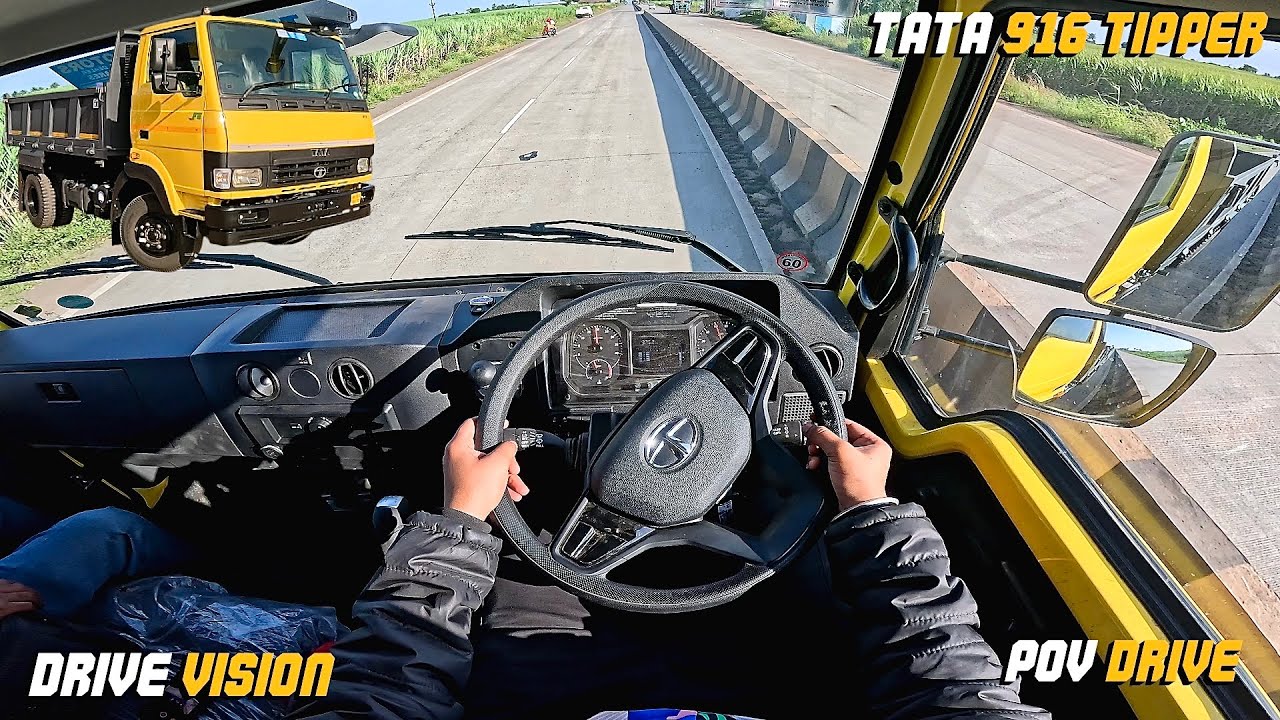 TATA 912 TIPPER : POV DRIVE | Best Heavy Vehicle Drive Experience | #tata912 #tipper #povdrive #asmr