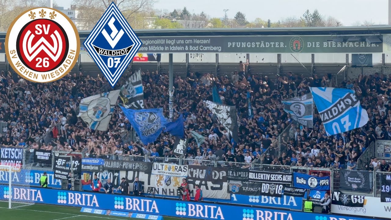 Mannheim übernimmt Wiesbaden | Wehen Wiesbaden vs Waldhof Mannheim Groundhopping 05.04.24