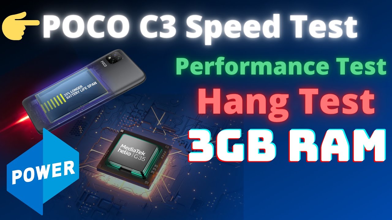 POCO C3 Hang Test with 3GB RAM | Performance Test | Speed Test | POCO C3 Hanging problem Solve