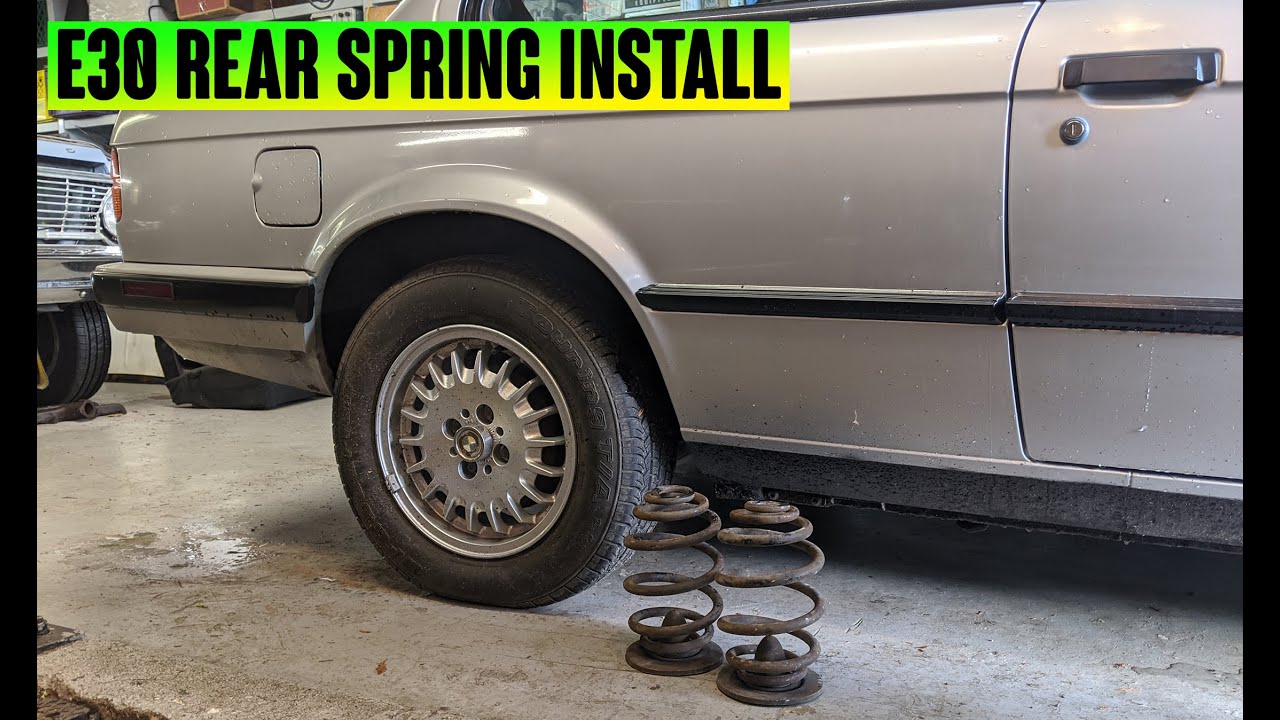 How To Change Rear Springs On A BMW E30!