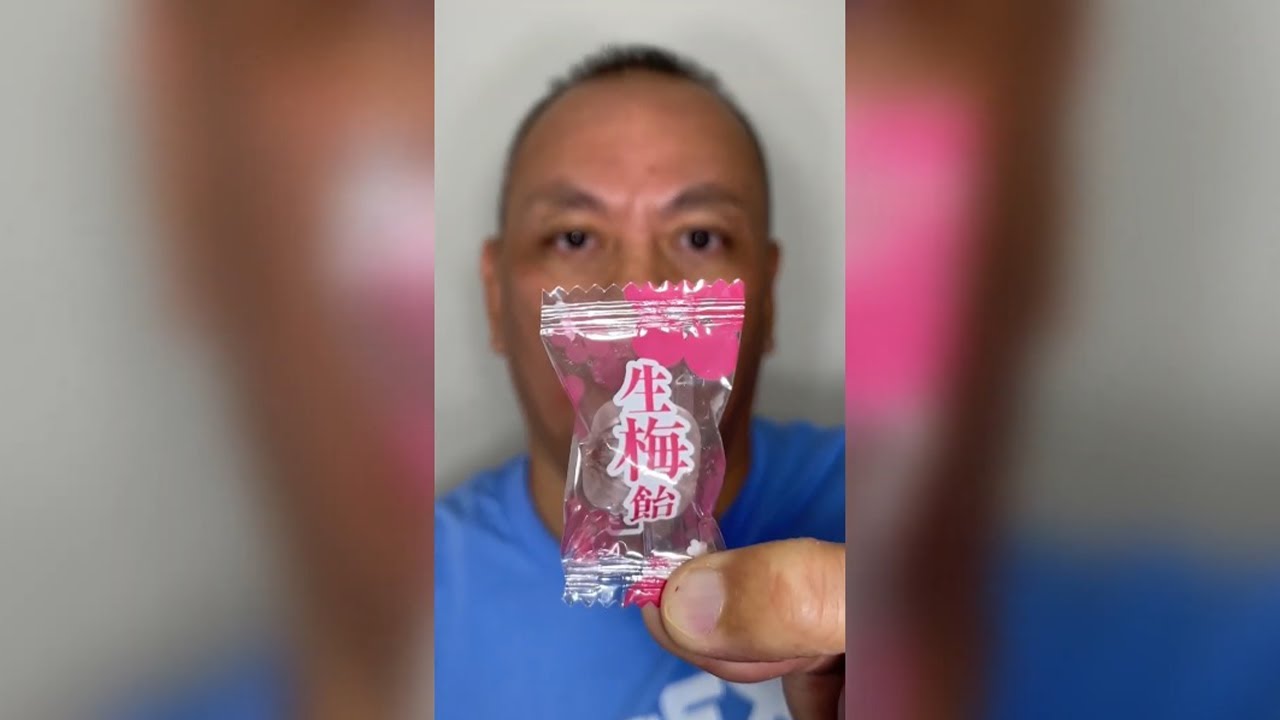 👂ASMR RIBBON JAPANESE HARD FRUIT CANDY FRESH PLUM FLAVOR EATING SOUNDS👂ORIGINAL LENGTH👂