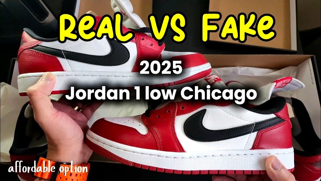 Jordan 1 low Chicago Real vs Fake Review 2025 | How to spot the difference 1:1