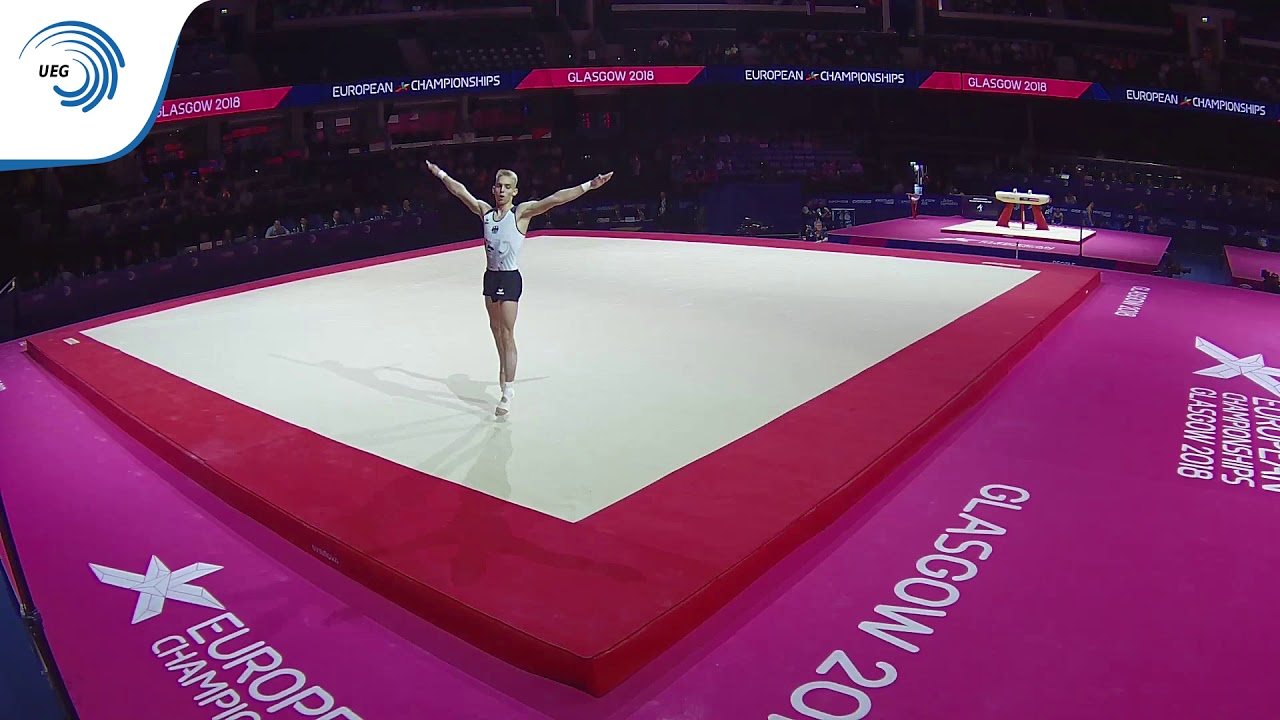 Lucas KOCHAN (GER) - 2018 Artistic Gymnastics Europeans, junior qualification floor