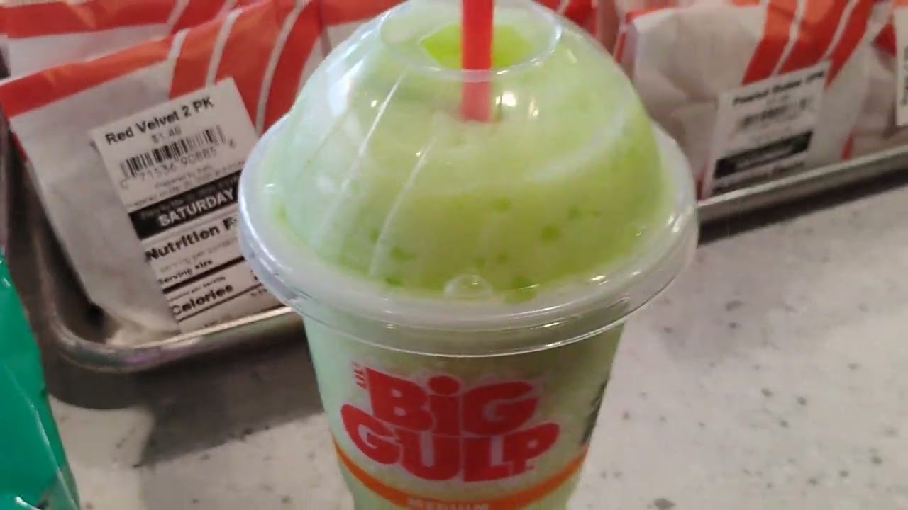 Sweet Lime Aide Slurpee from 7 Eleven in Lakewood Blvd in Bellflower CA 2