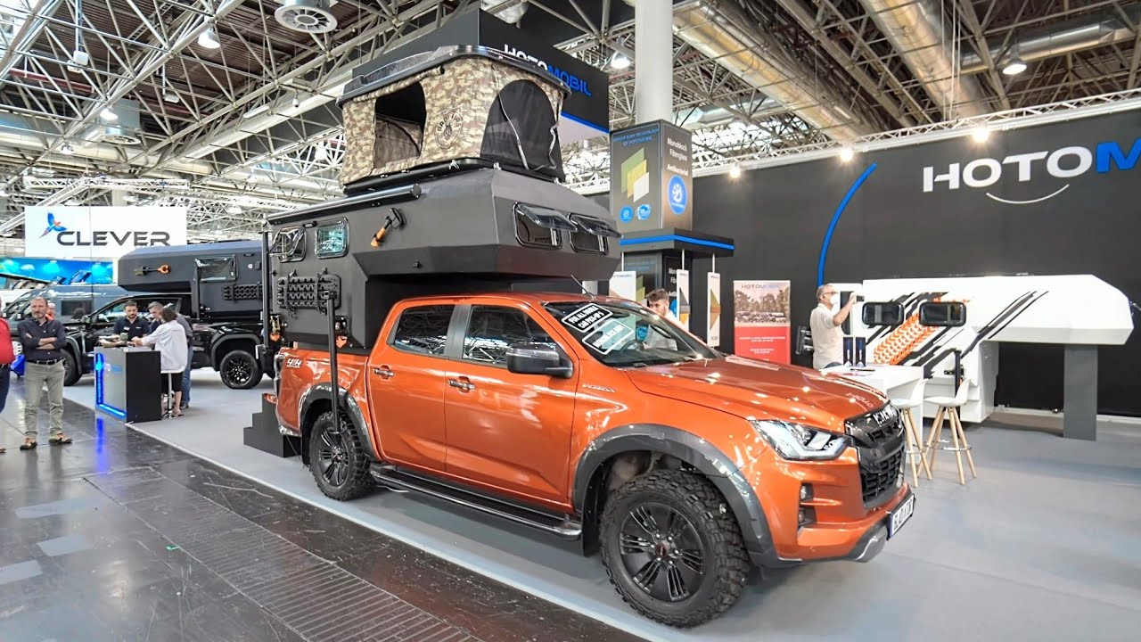 DIE BILLIGSTE GFK MONOCOCK KABINE 2023: Hotomobil Gladiator Home Comfort. Mega-Bett mit Aufstelldach