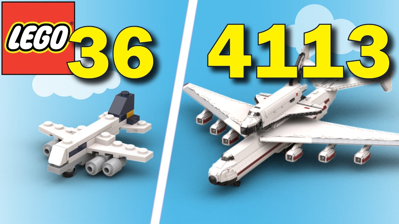 Самолеты Lego разных масштабов &mdash; сравнение размеров